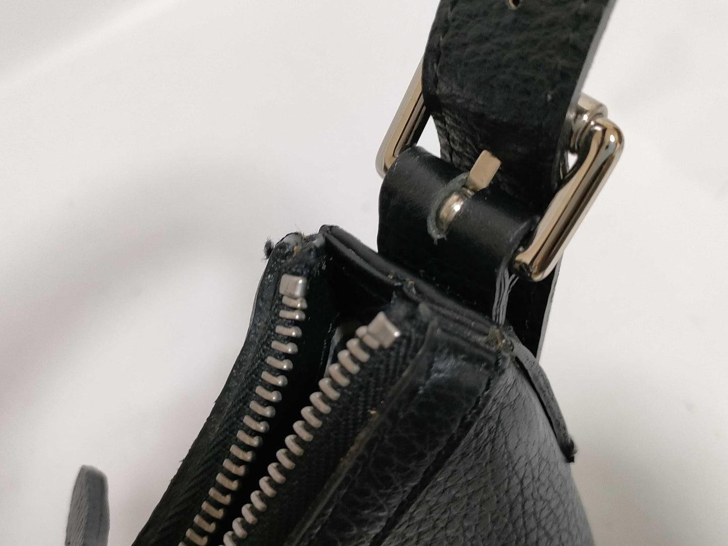 BURBERRY Leather One-Shoulder Bag Black Shoulder Bag