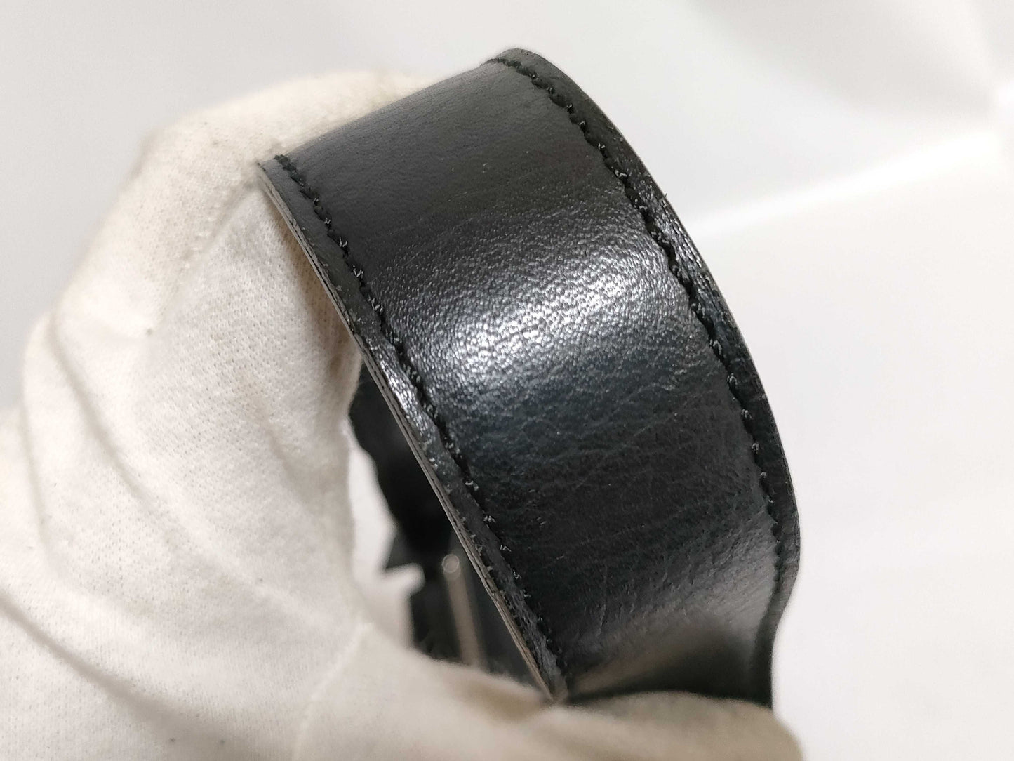 BURBERRY Leather One-Shoulder Bag Black Shoulder Bag