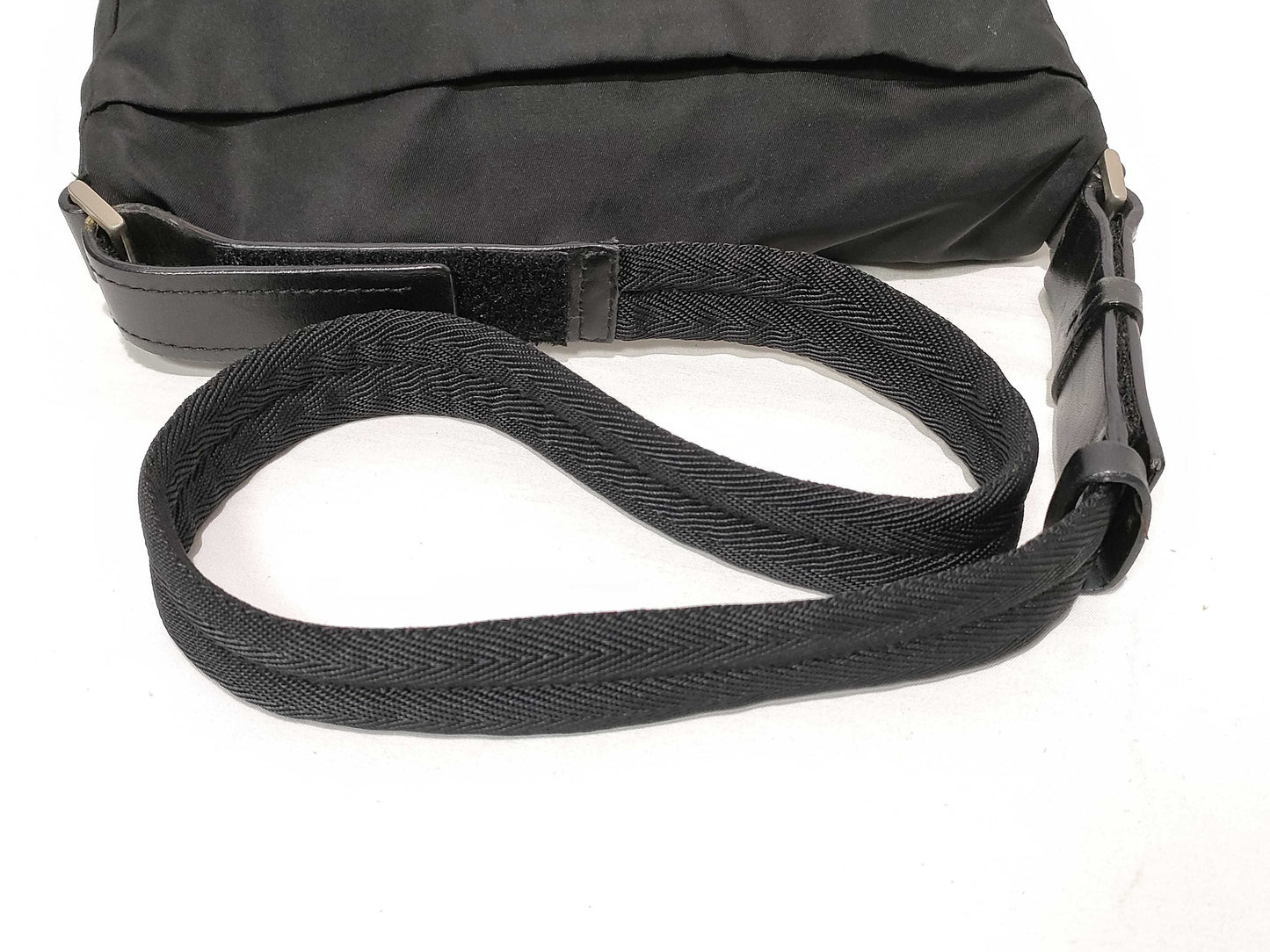 PRADA Nylon Prada Tessuto Shoulder Bag Black Shoulder Bag
