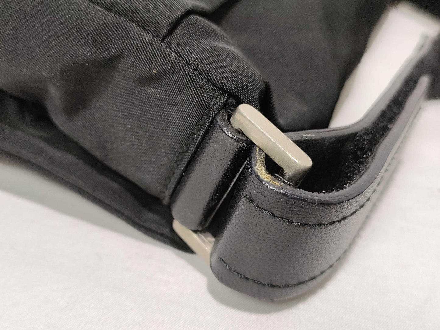 PRADA Nylon Prada Tessuto Shoulder Bag Black Shoulder Bag