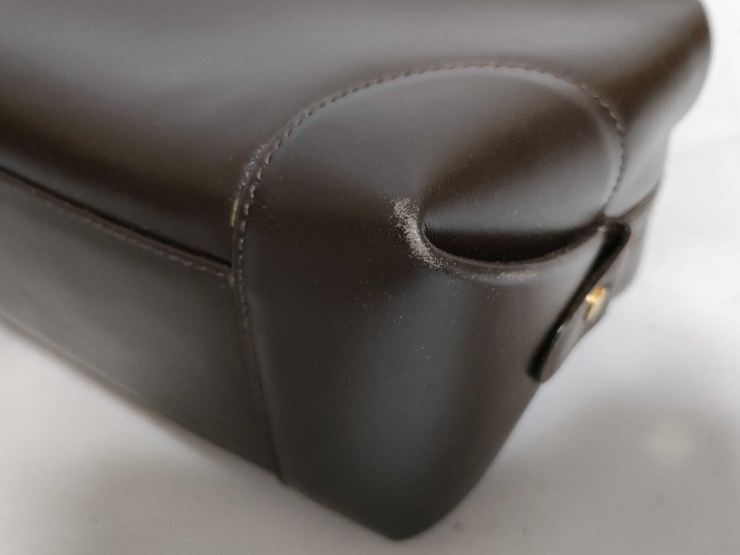 GUCCI Bamboo Leather Handbag 000・406・2370 Brown Handbag