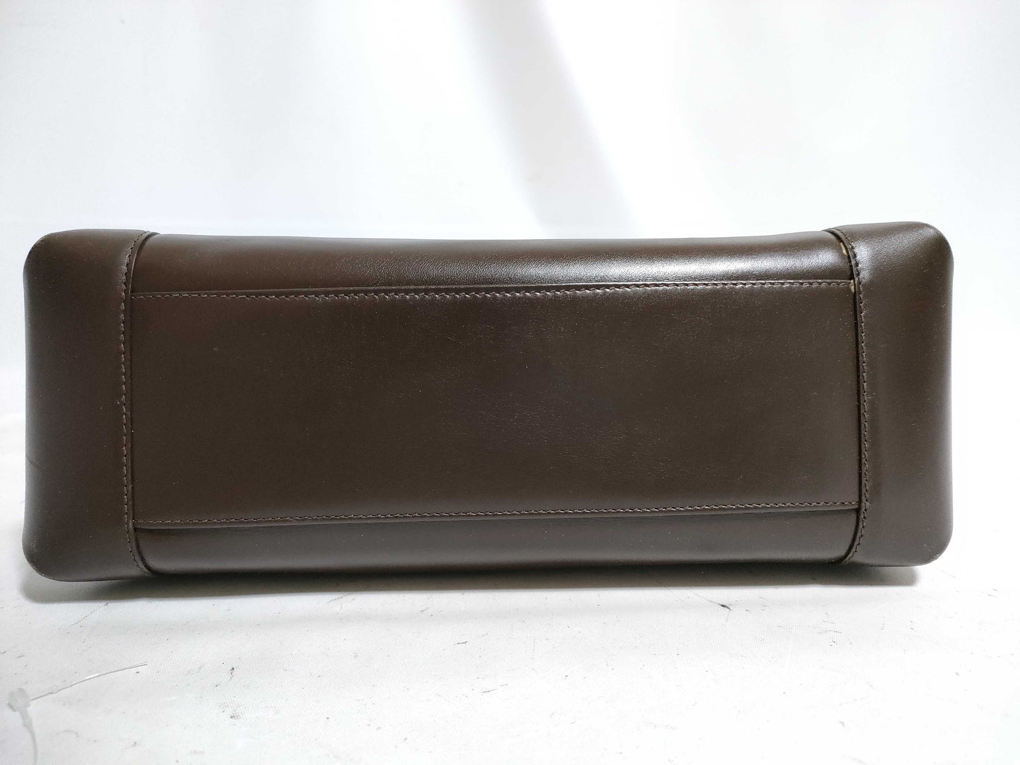 GUCCI Bamboo Leather Handbag 000・406・2370 Brown Handbag