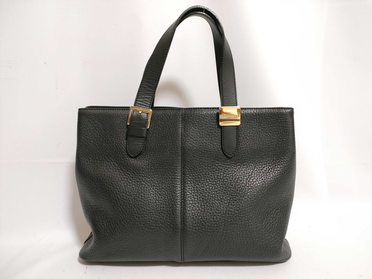 Burberrys Leather Handbag Black Handbag