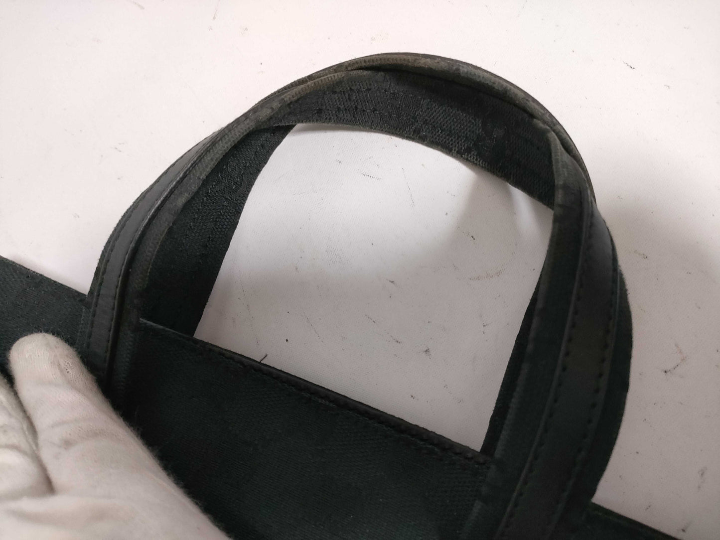 GUCCI GG Canvas Handbag 002 1079 3754 Black