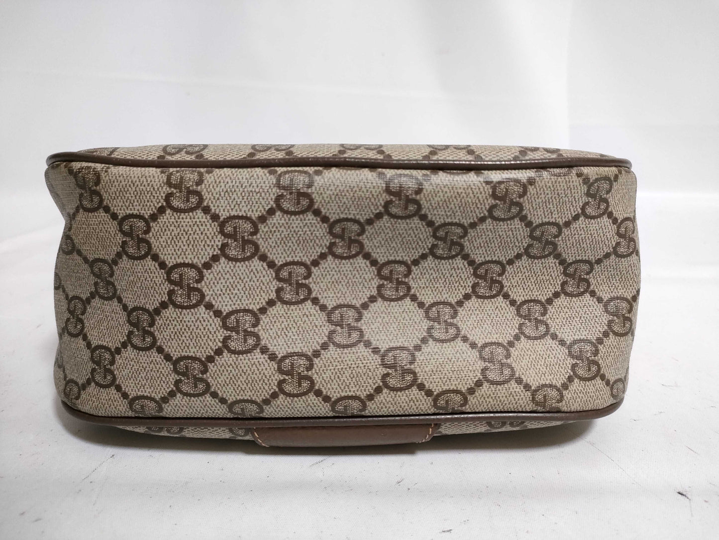 GUCCI GG Supreme Sherry Line Shoulder Bag 89, 02, 032 Mocha Shoulder Bag