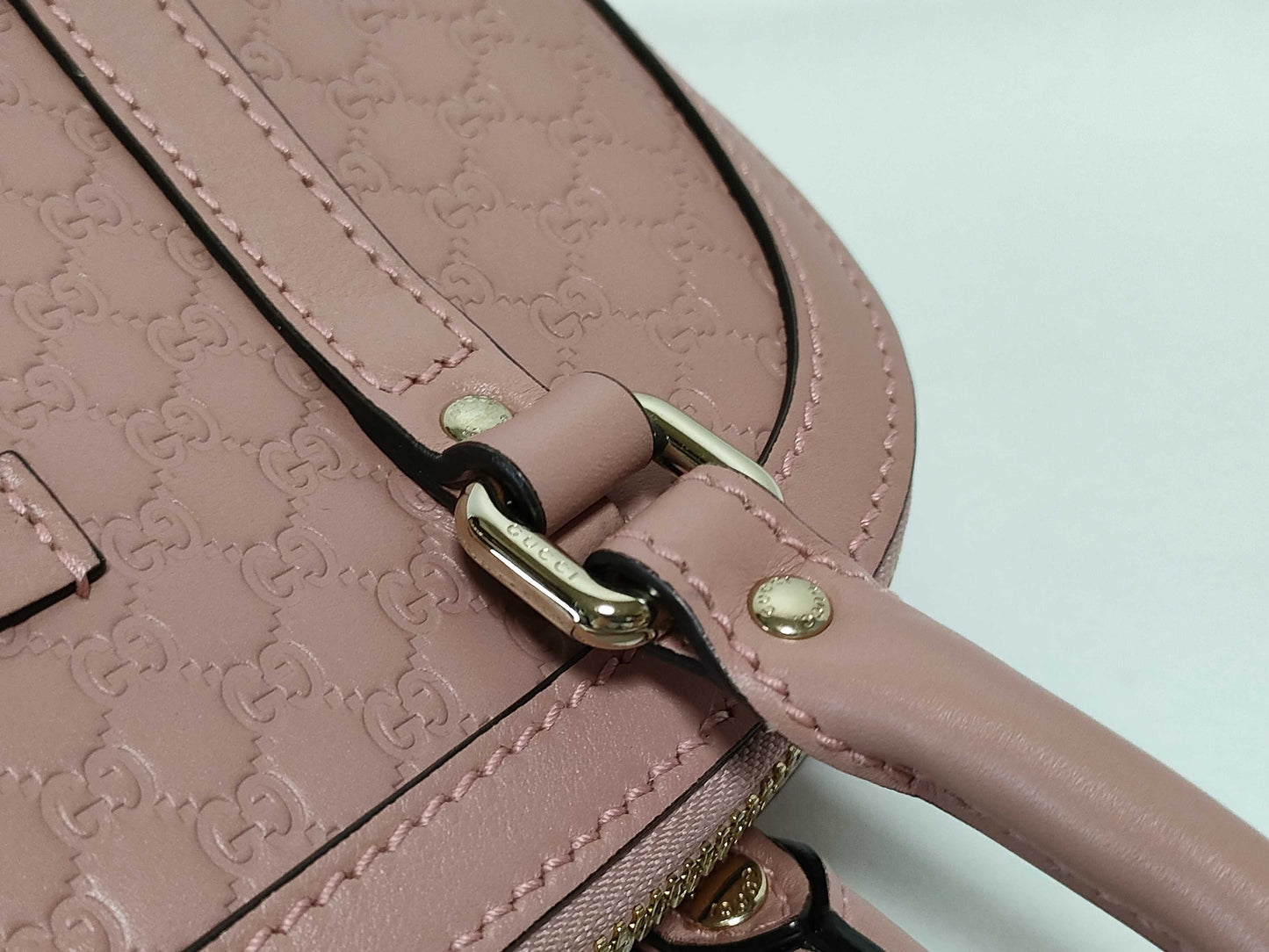 GUCCI Guccissima Gucci Micro Guccissima 2-Way Handbag 449654 520981 Pink Handbag