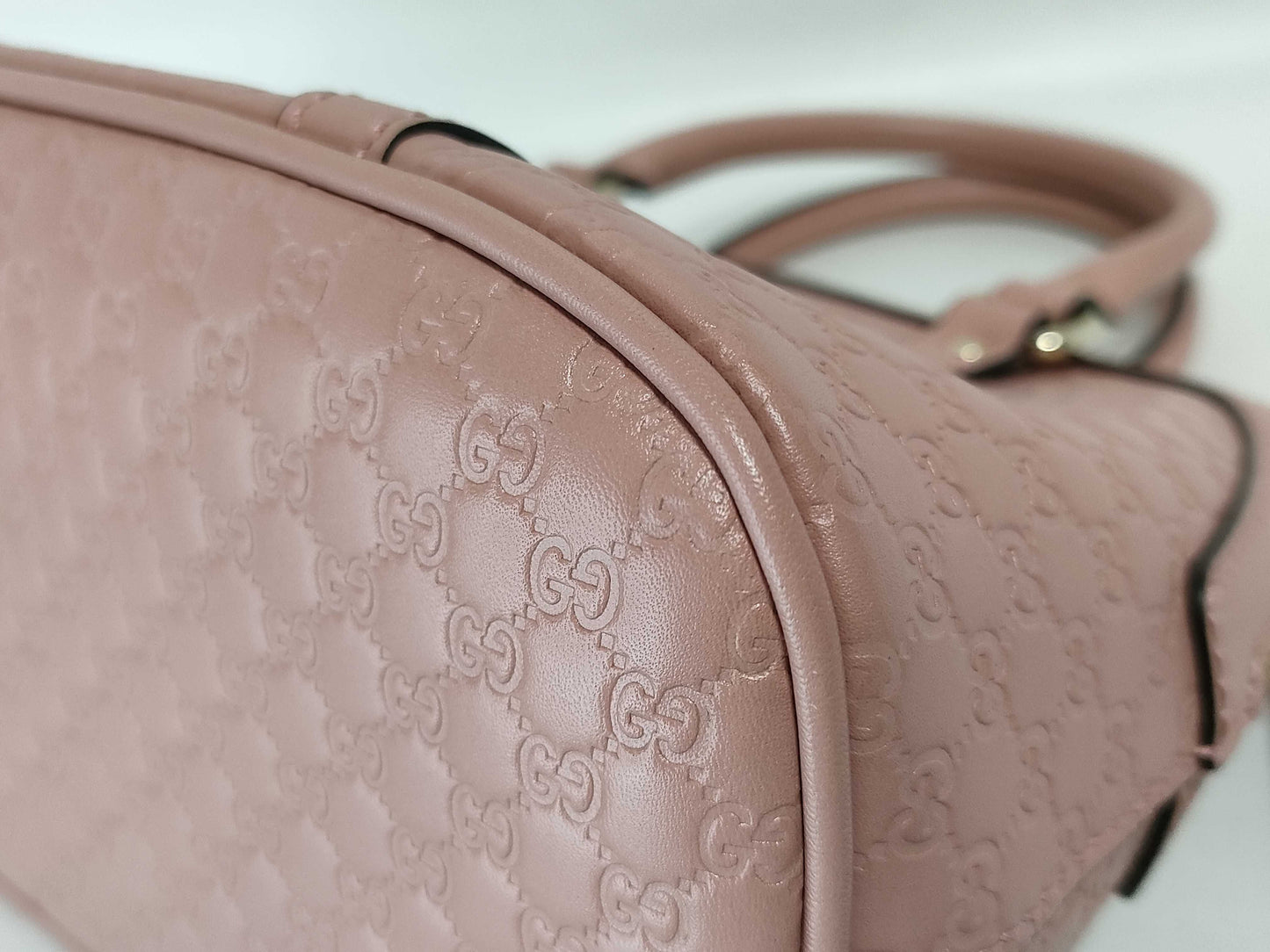 GUCCI Guccissima Gucci Micro Guccissima 2-Way Handbag 449654 520981 Pink Handbag