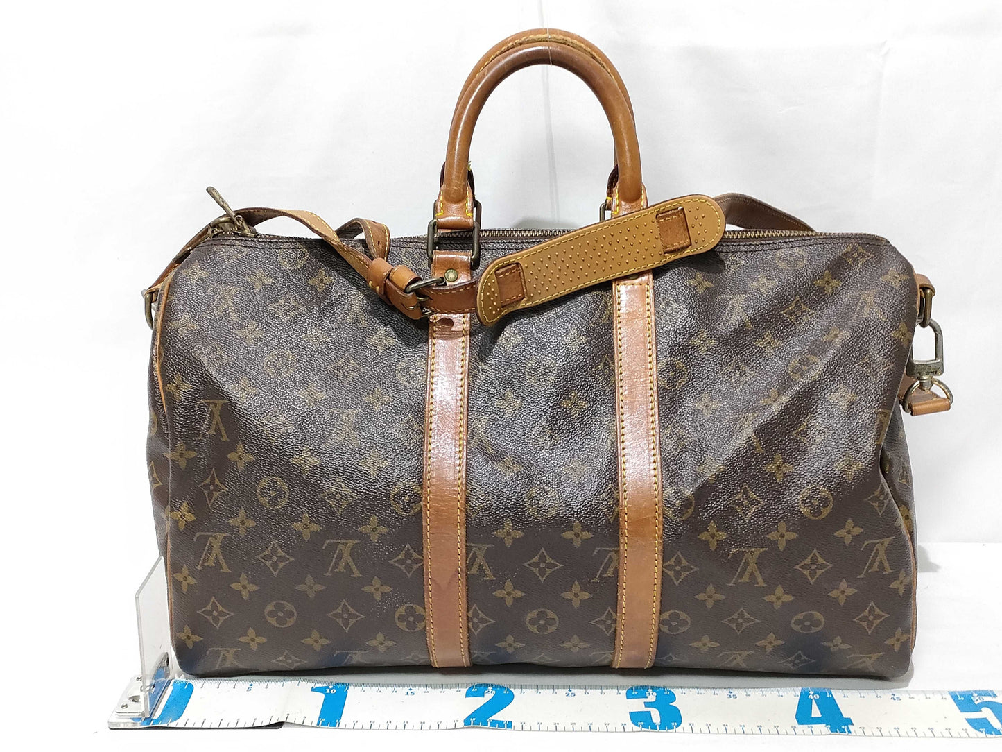 LOUIS VUITTON Monogram LV Monogram Keepall Bandouliere 45 M41418 VI882 Boston Bag
