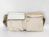 GUCCI GG Canvas Body Bag 28566 200047 White Shoulder Bag