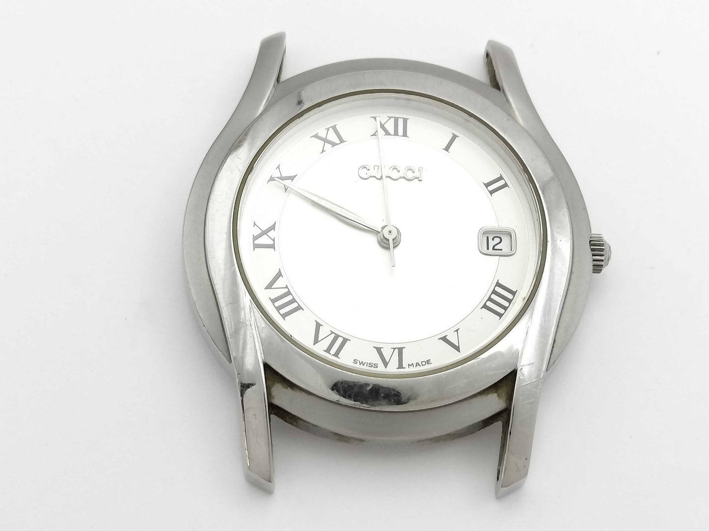 GUCCI 5500M 0019139 Quartz Silver Dial Boys' Watch