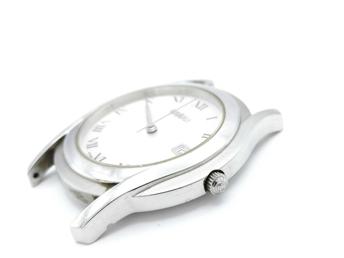 GUCCI 5500M 0019139 Quartz Silver Dial Boys' Watch