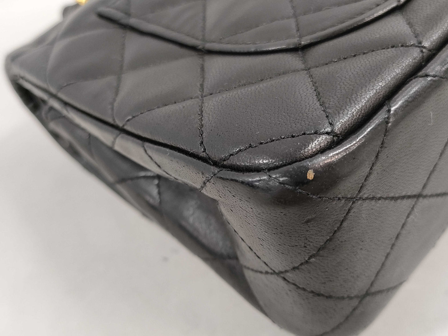 CHANEL Matelasse Double Flap Lambskin Shoulder Bag with Box