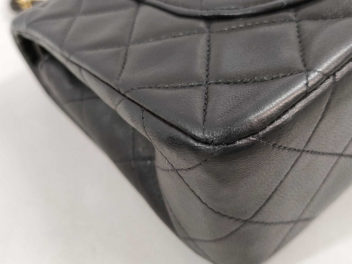 CHANEL Matelasse Double Flap Lambskin Shoulder Bag in Box