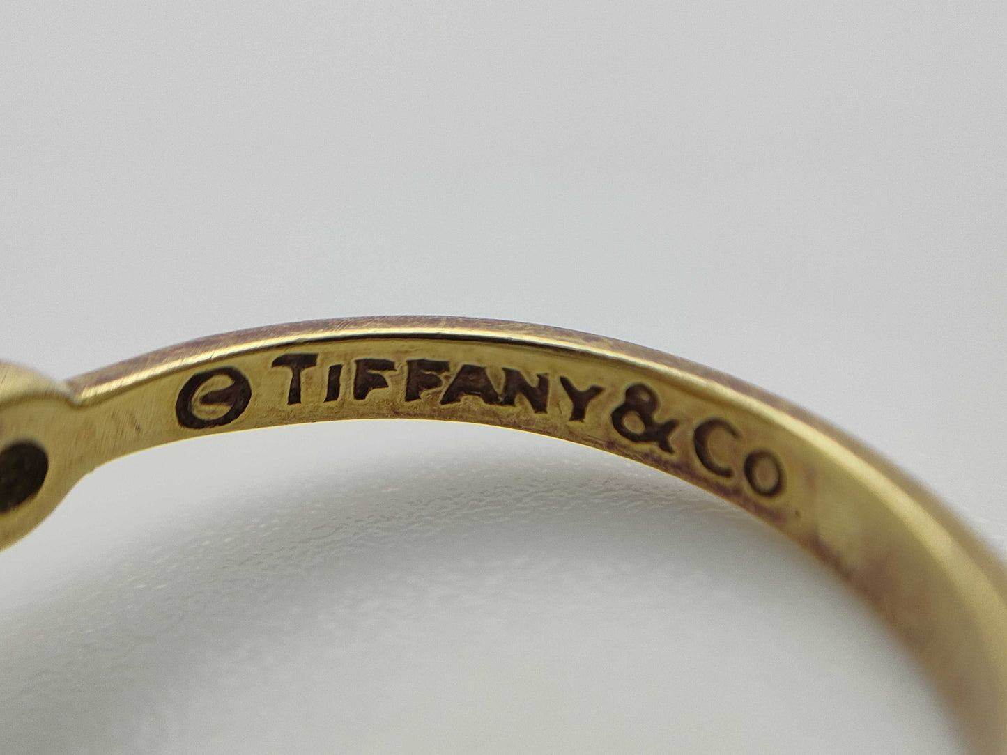 Tiffany & Co. Full Heart 2PD Yellow Gold 750 2.6g Ring