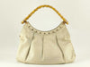 GUCCI Bamboo Gucci Bamboo Leather Handbag Beige Handbag