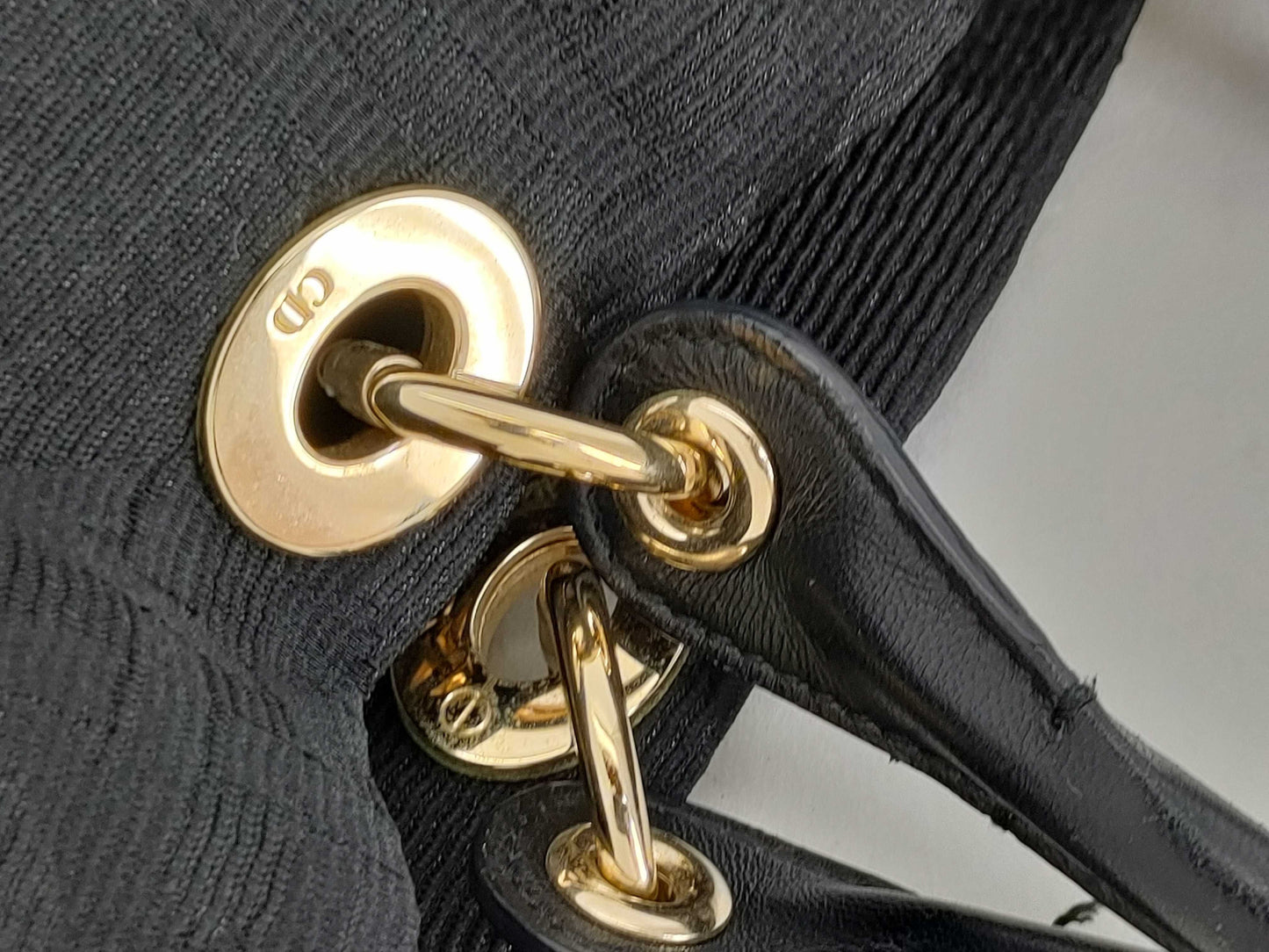 Dior Christian Dior Cannage Black Handbag Handbag