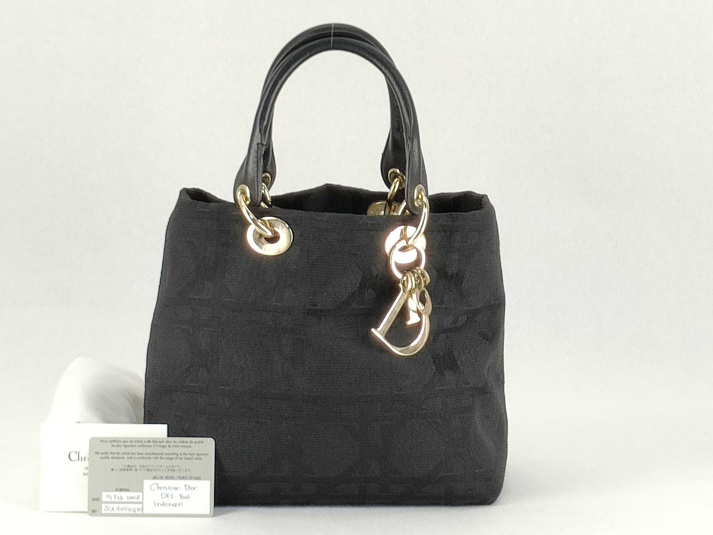 Dior Christian Dior Cannage Black Handbag Handbag