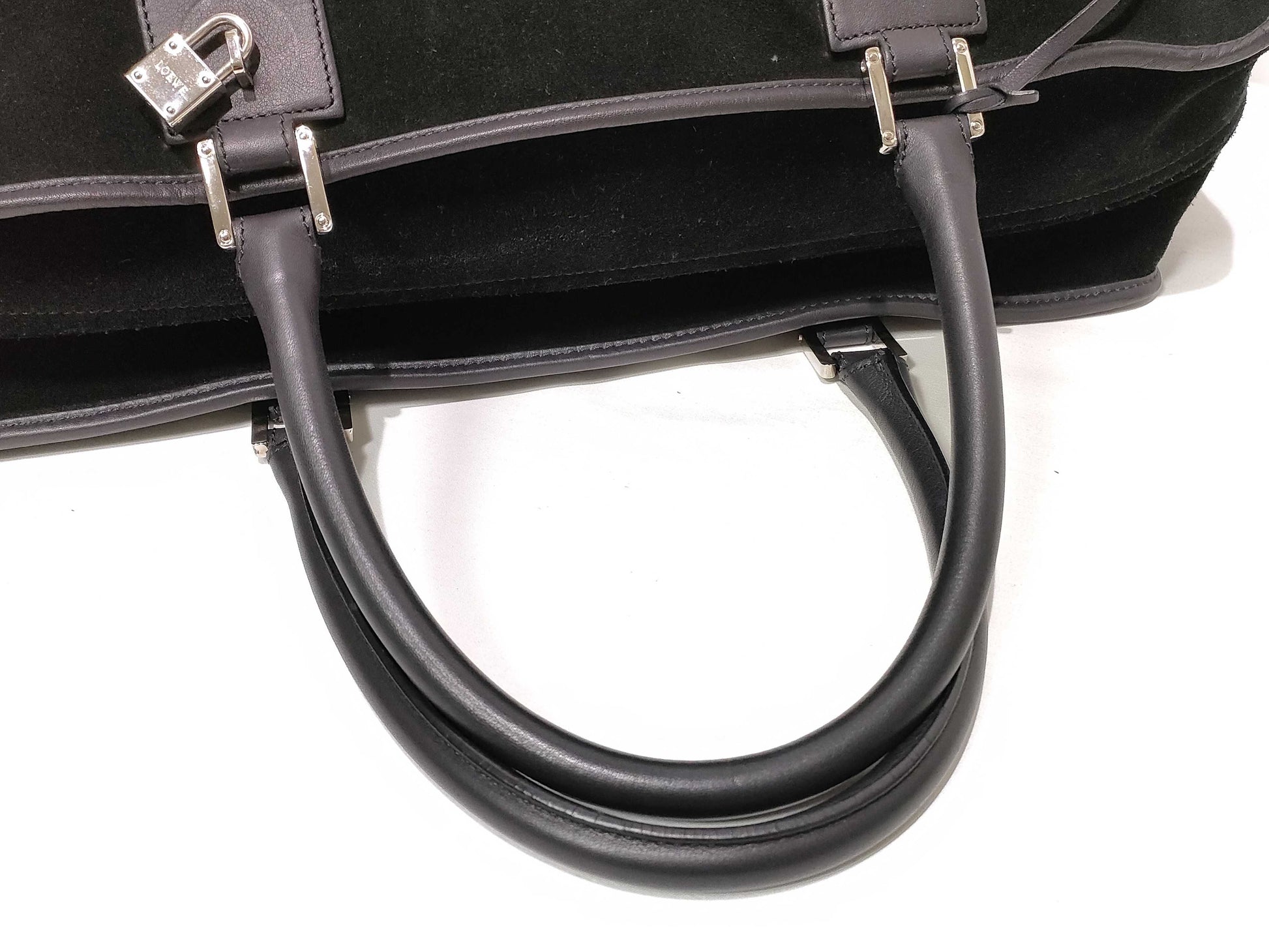LOEWE Amazona Handbag Black with Shopper Boston Bag