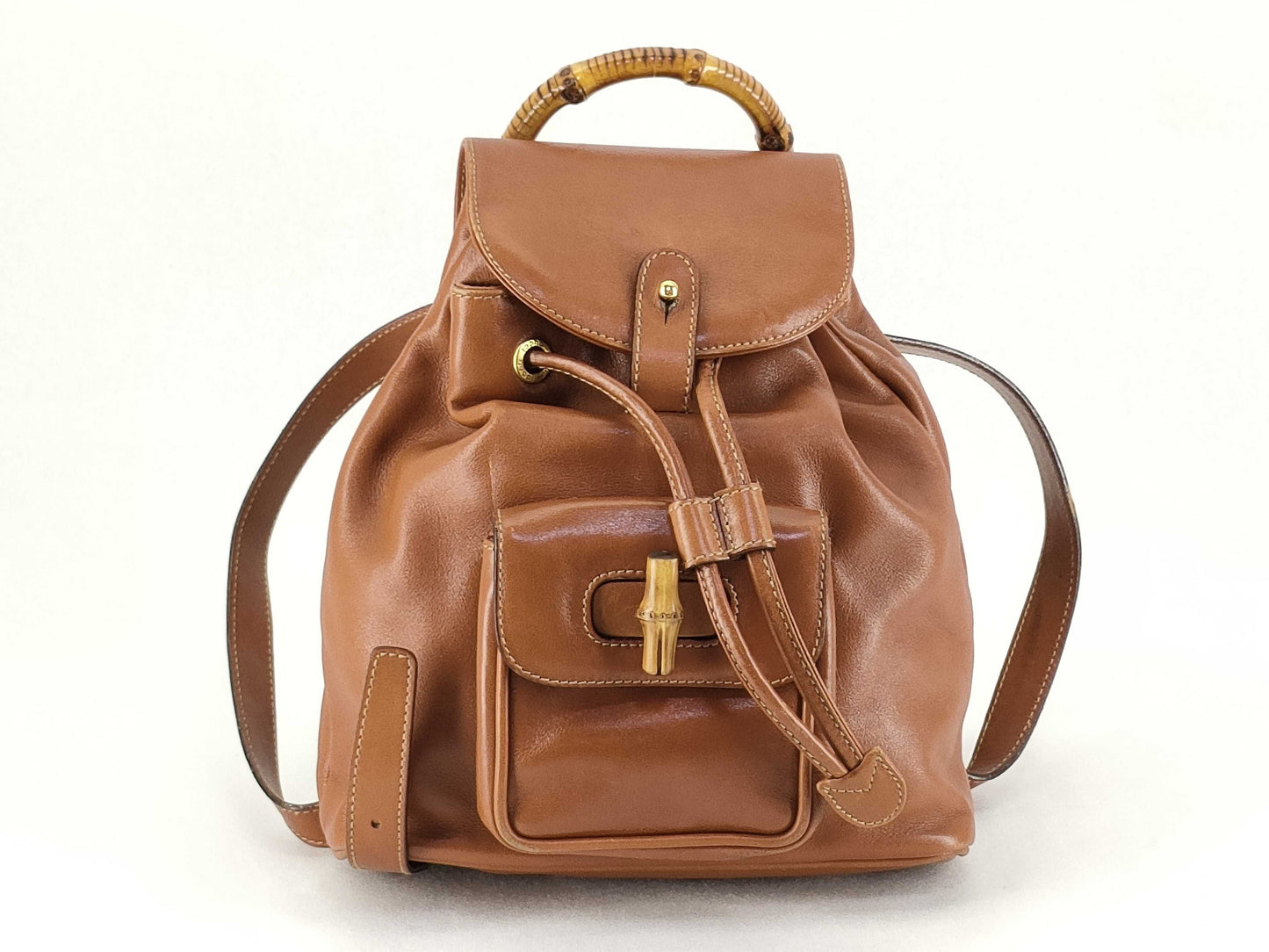 GUCCI Bamboo Backpack Brown