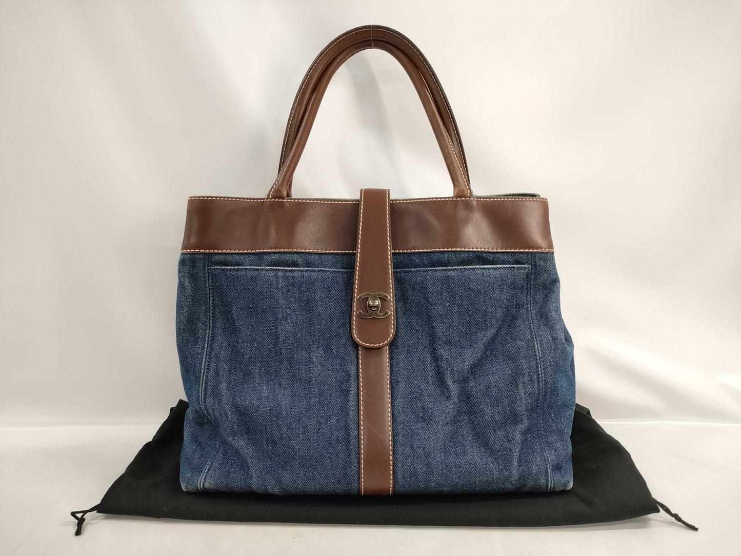 CHANEL Chanel denim bag tote bag