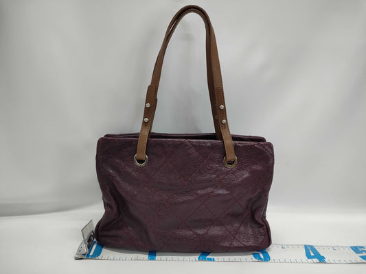 CHANEL Vintage Calfskin Coco Mark Tote Bag