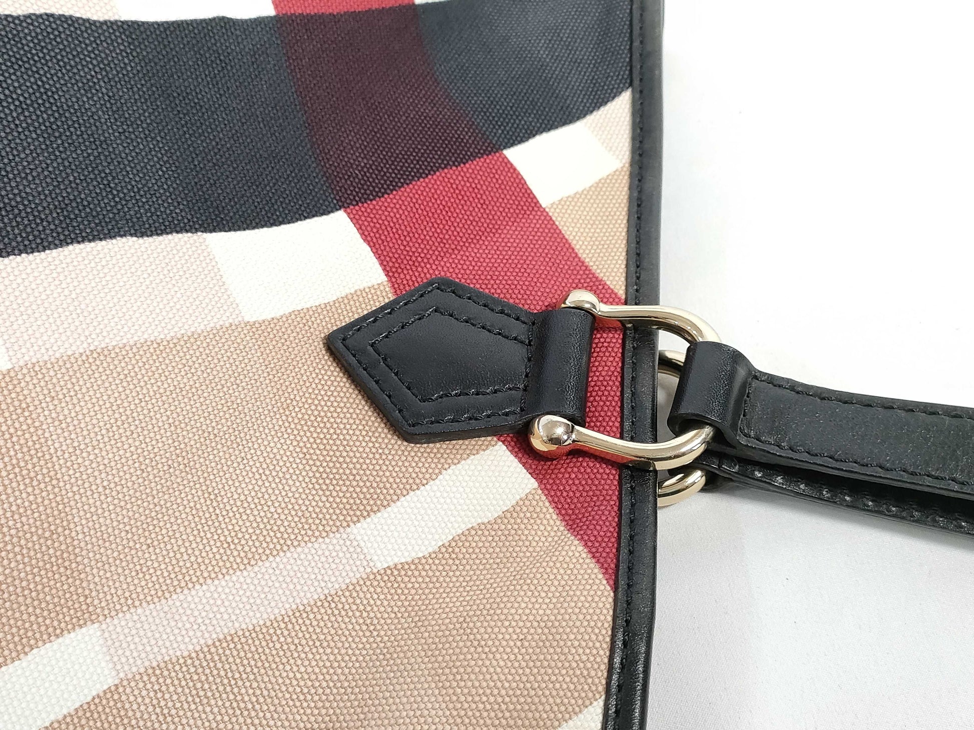 BURBERRY Check Pattern Tote Bag Tote Bag