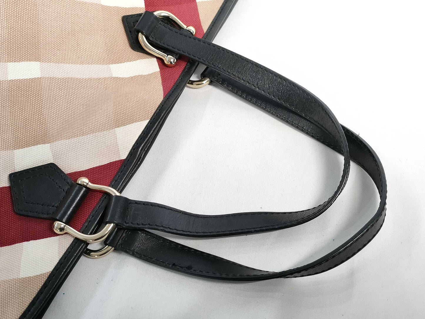 BURBERRY Check Pattern Tote Bag Tote Bag