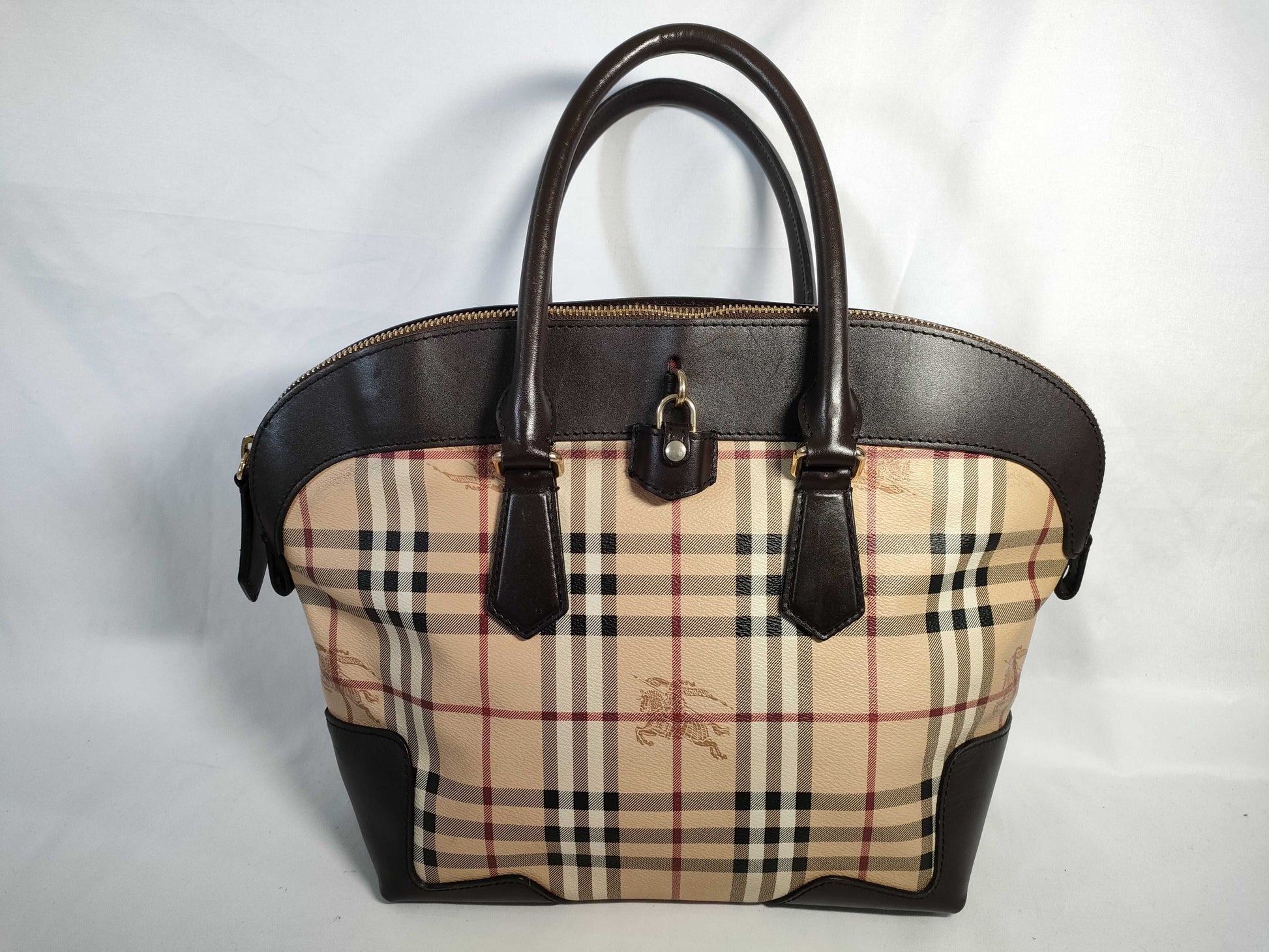 BURBERRY Nova Check Handbag Handbag