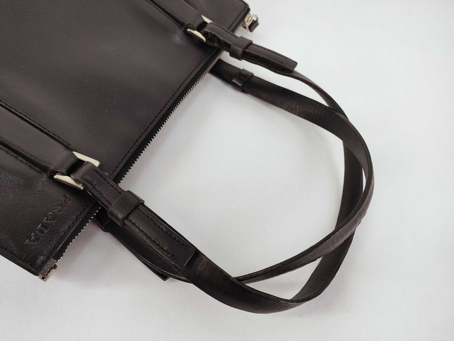 PRADA Prada Handbag Black Leather Handbag