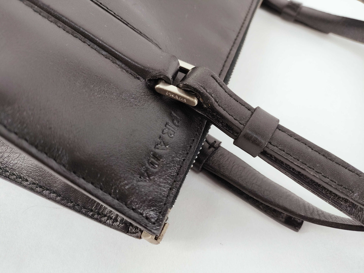 PRADA Prada Handbag Black Leather Handbag