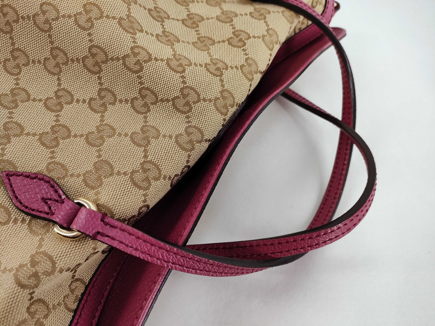 GUCCI GG Canvas Shoulder Bag with Shoulder Strap