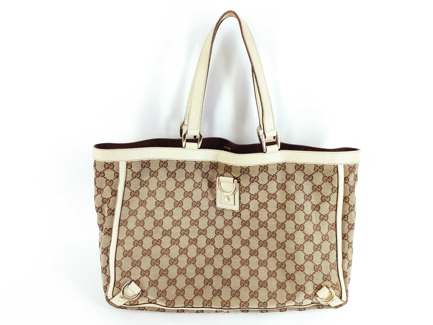GUCCI GG Canvas Gucci Abbey Line Bag Canvas Tote Bag