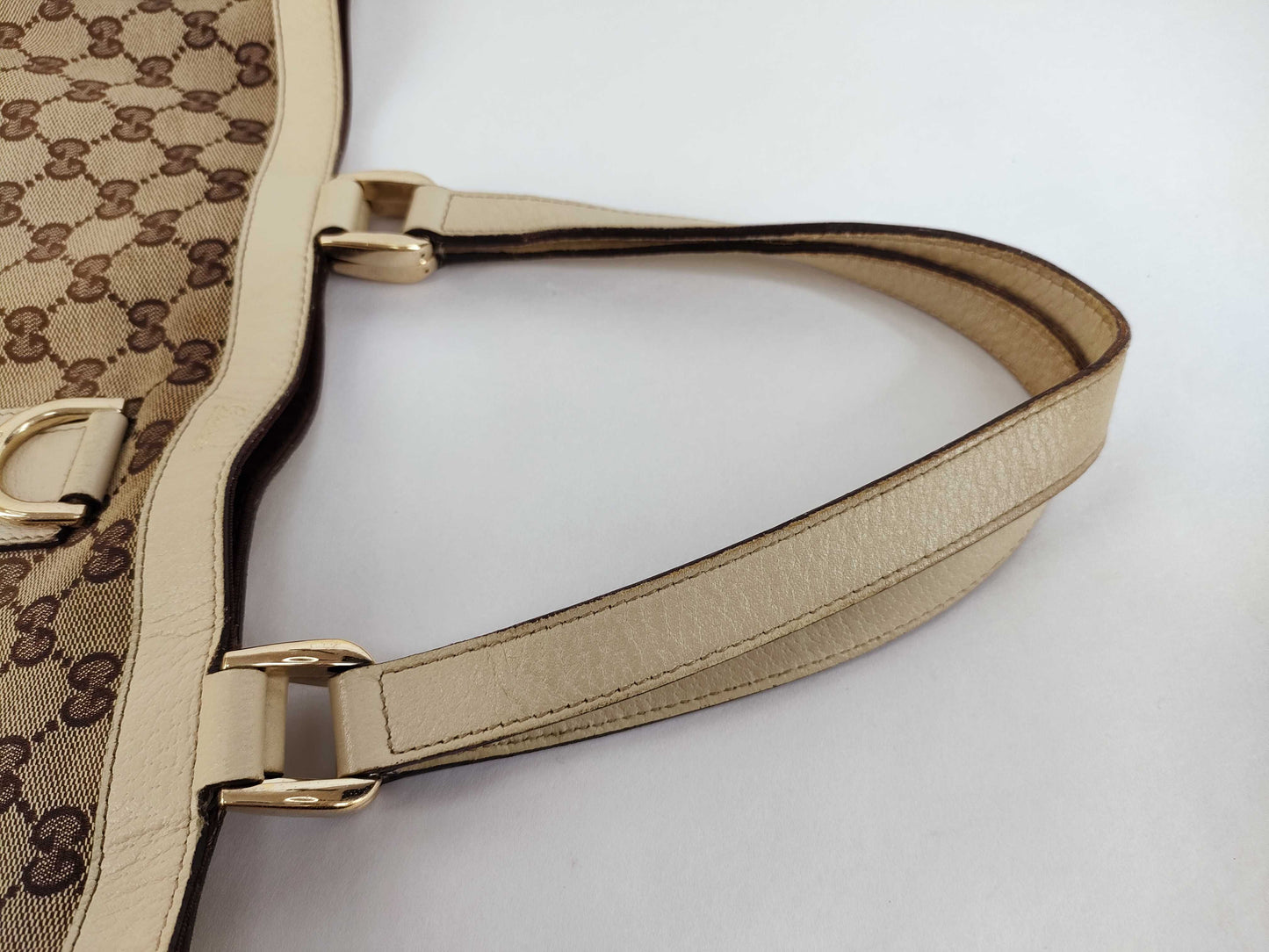 GUCCI GG Canvas Gucci Abbey Line Bag Canvas Tote Bag