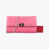 VALENTINO Rockstud Spike Pink Leather Shoulder Bag BL-P137NAP2