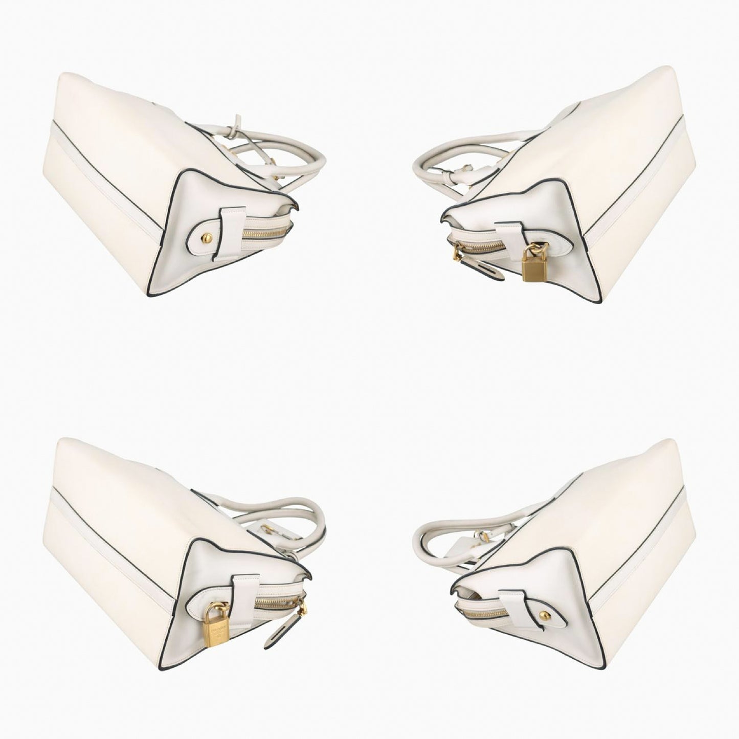 PRADA Esplanade White Leather 117 X Handbag