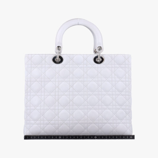 Dior Lady Dior White Lambskin 16-BO-1101 Handbag