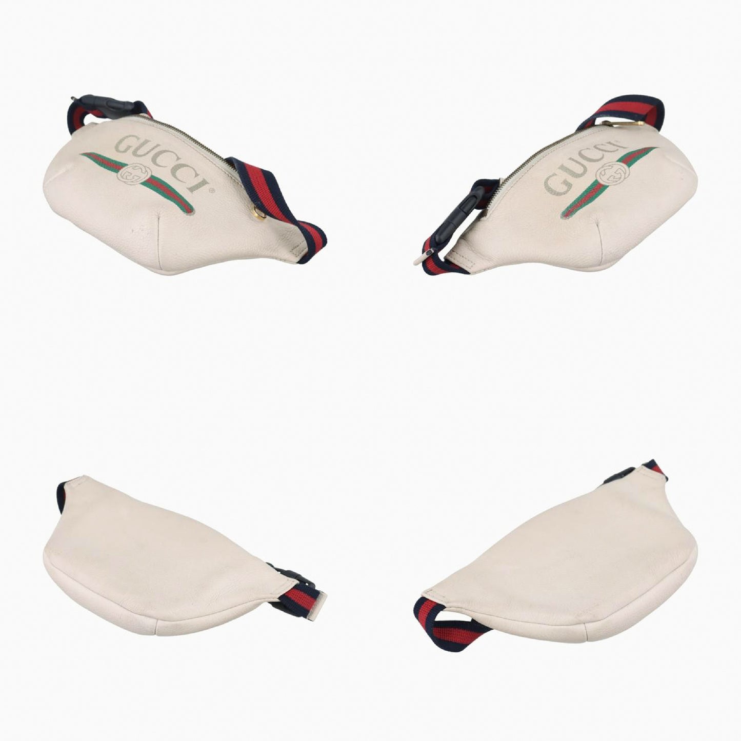 GUCCI Gucci Print White x Multicolor Leather Shoulder Bag 527792 Unknown serial number