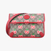 GUCCI GG Apple Beige x Multicolor PVC Coated Canvas Shoulder Bag 625233D033008978