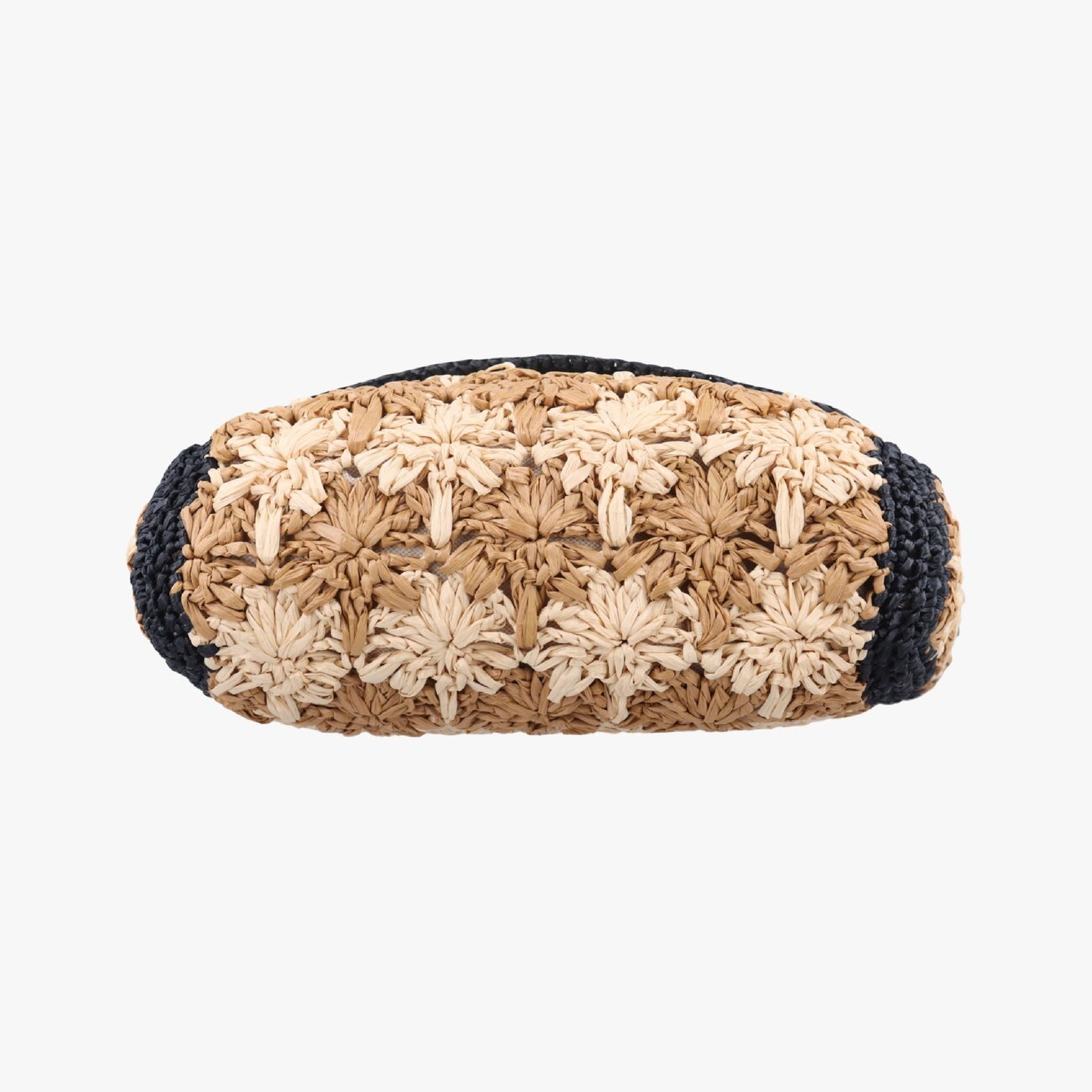 GUCCI GG Marmont Beige x Black Straw Shoulder Bag 574433A028727726