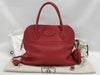 HERMES Bolide 31 Taurillon Red Handbag with Q Stamp