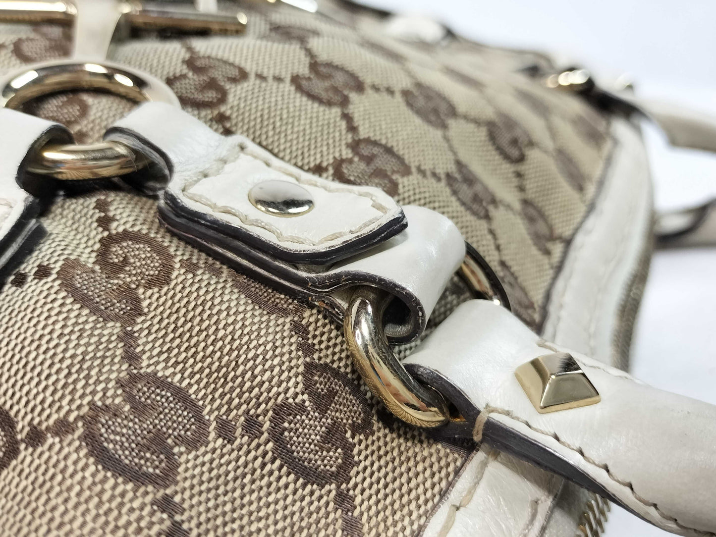 GUCCI GG Canvas GUCCI Horsebit Tote Bag Shoulder Bag