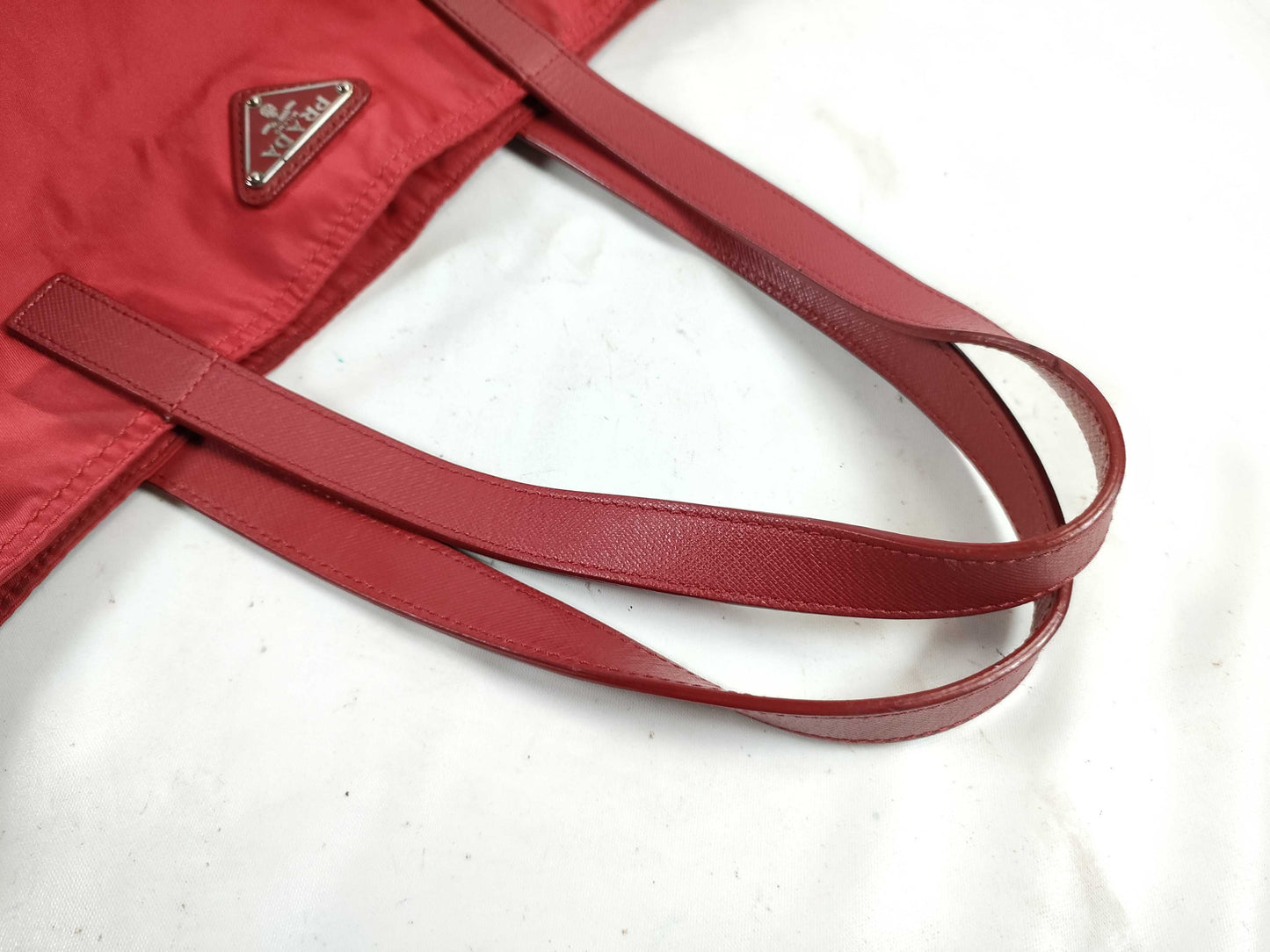 PRADA Nylon PH - Prada Vela Red Nylon Tote Bag