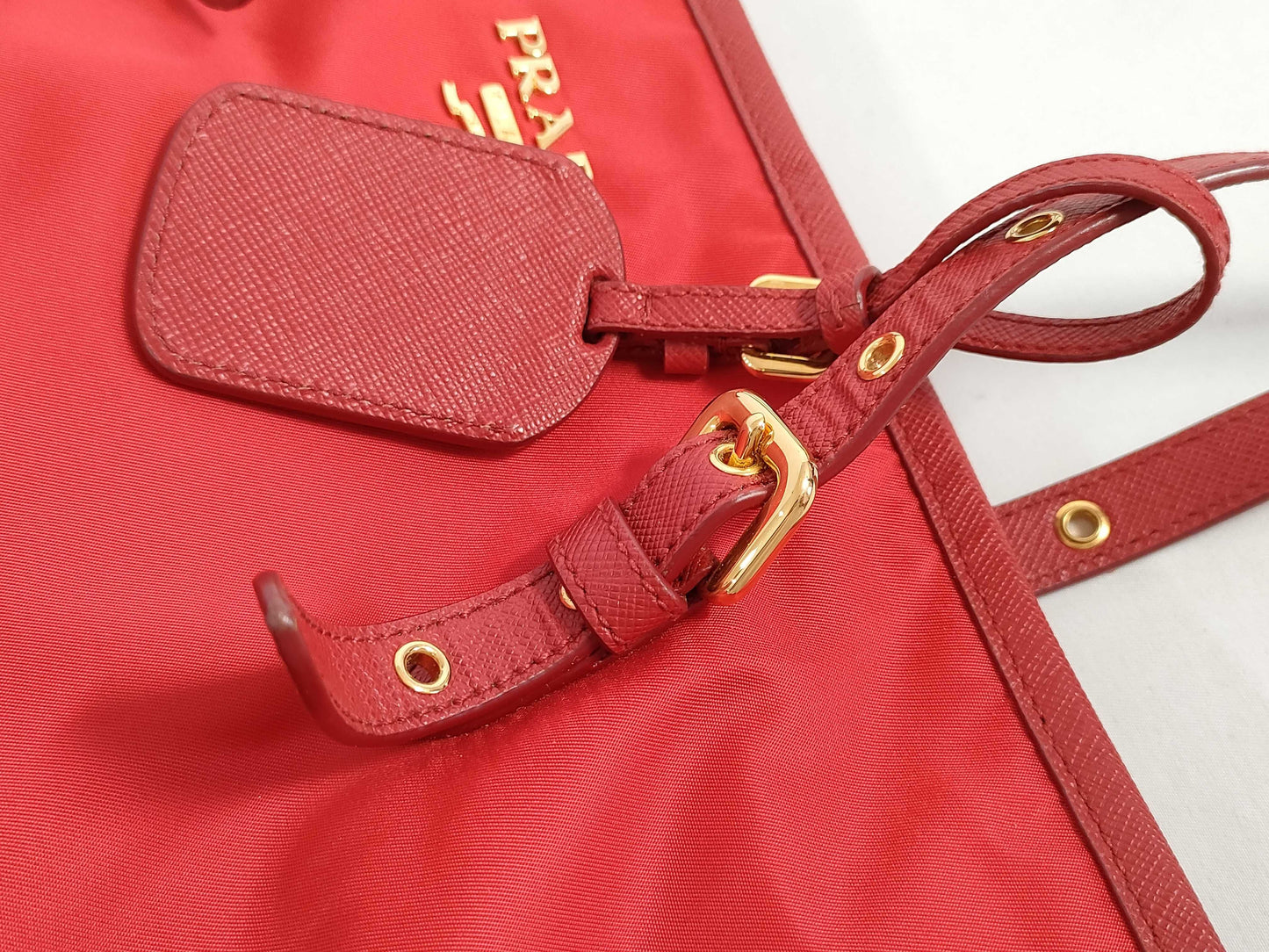 PRADA PH - Prada Tessutu Saffian Red Tote Bag Nylon Tote Bag