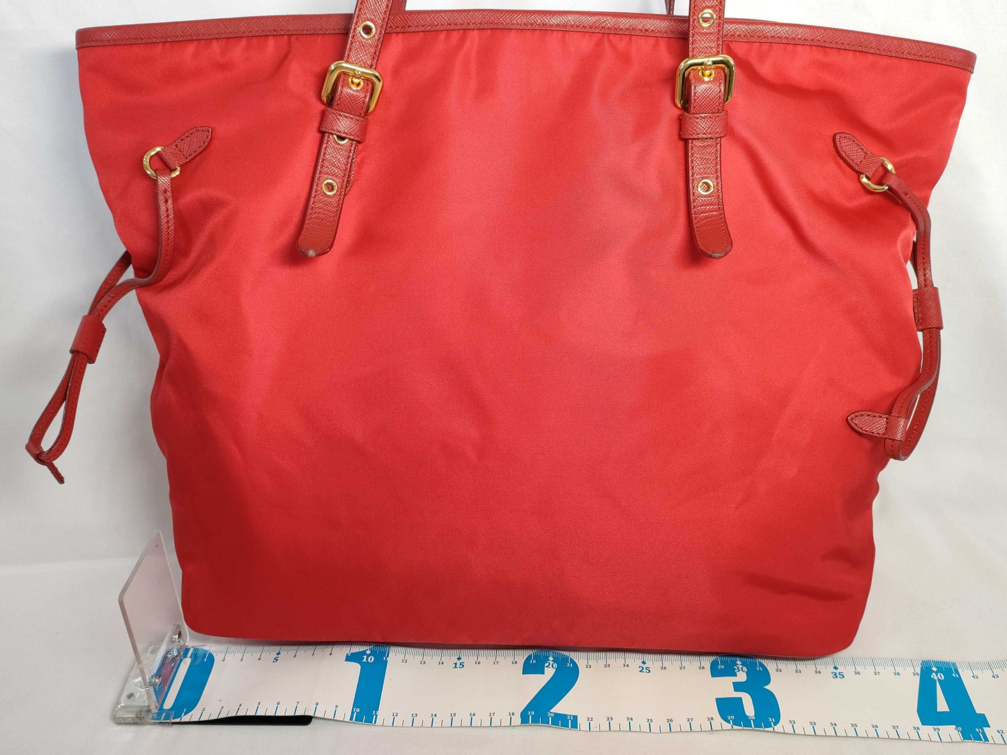 PRADA PH - Prada Tessutu Saffian Red Tote Bag Nylon Tote Bag
