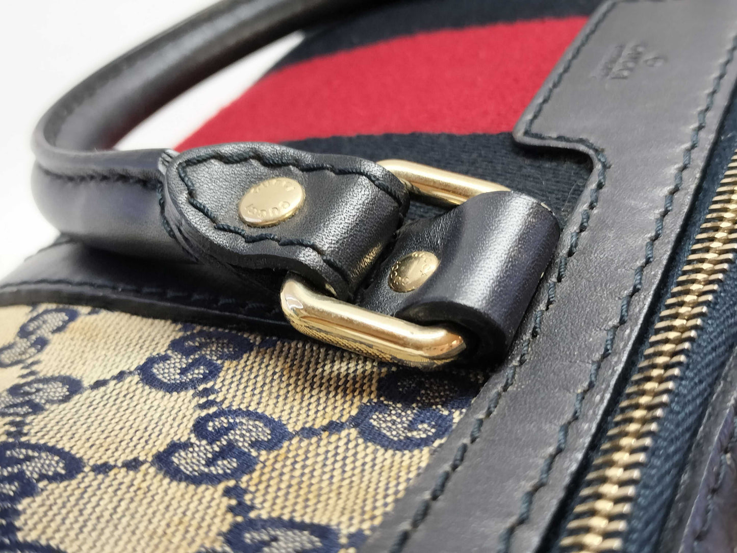 GUCCI GG Canvas ID - Gucci GG Canvas Canvas x Leather 2-Way Handbag 247205 - Grade B Handbag
