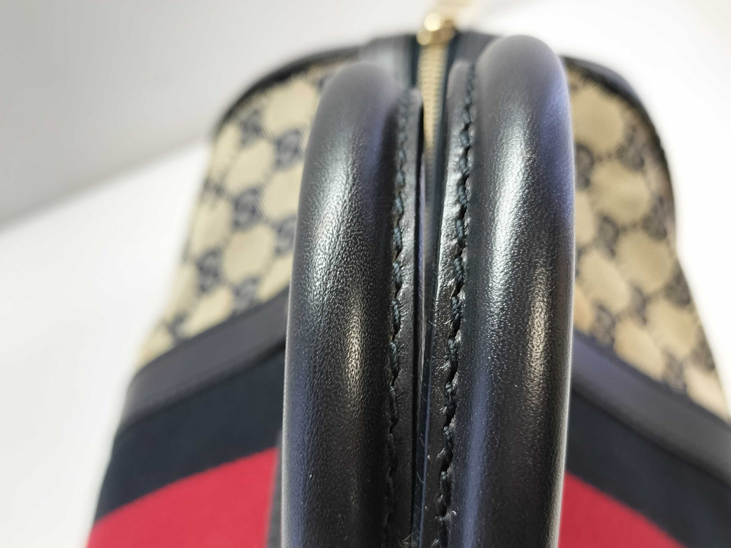 GUCCI GG Canvas ID - Gucci GG Canvas Canvas x Leather 2-Way Handbag 247205 - Grade B Handbag