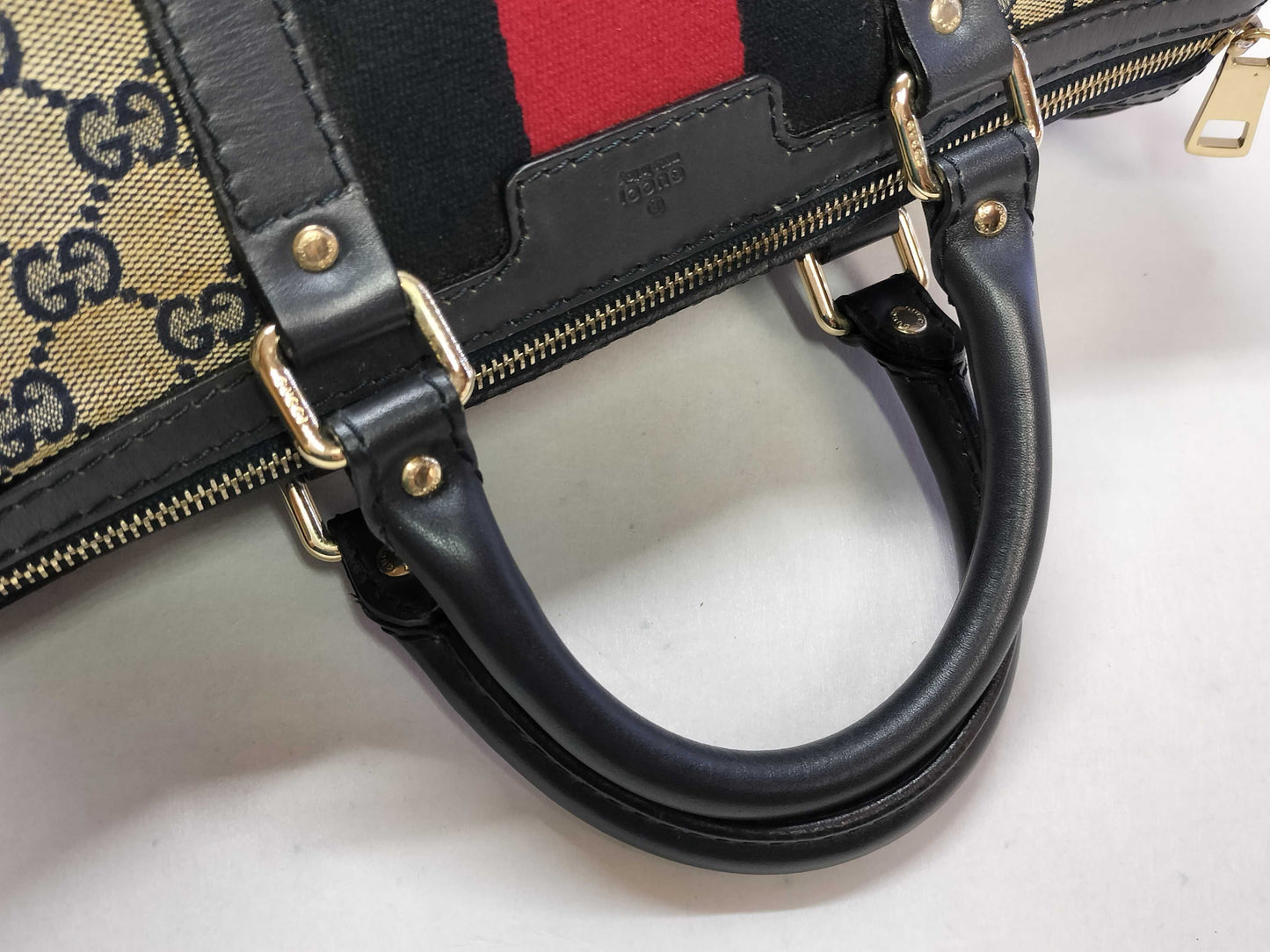 GUCCI GG Canvas ID - Gucci GG Canvas Canvas x Leather 2-Way Handbag 247205 - Grade B Handbag