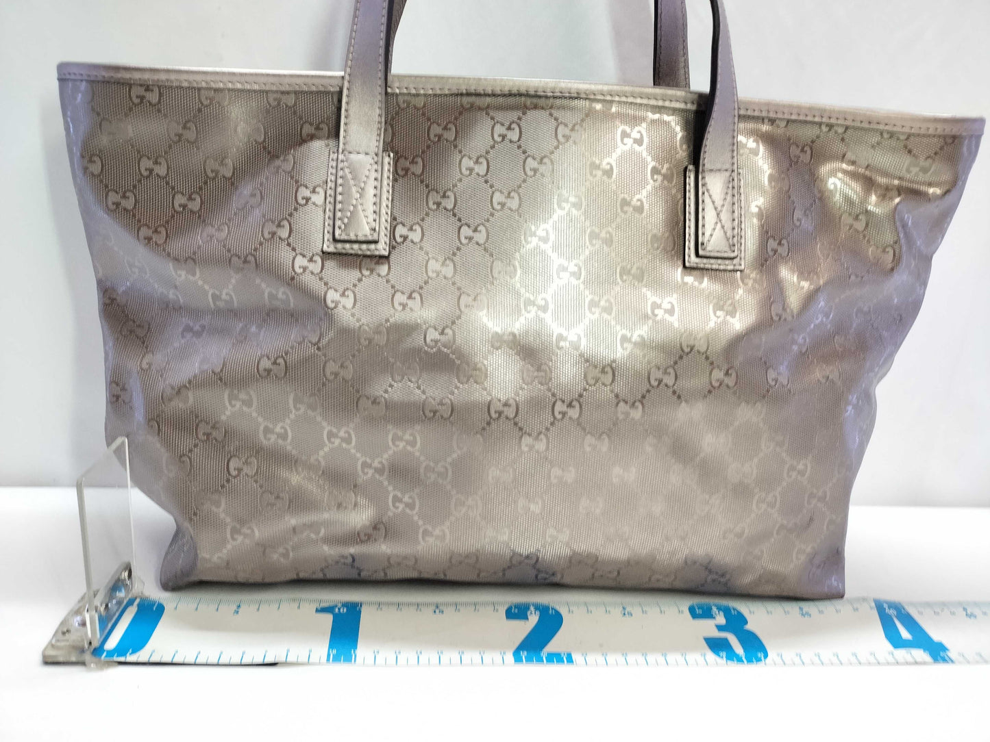 GUCCI GG Inprime ID - Gucci GG Canvas Inprime 37cm Tote Bag SHW #211137 - Grade B Tote Bag