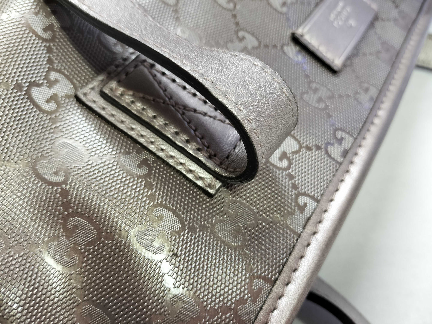 GUCCI GG Inprime ID - Gucci GG Canvas Inprime 37cm Tote Bag SHW #211137 - Grade B Tote Bag