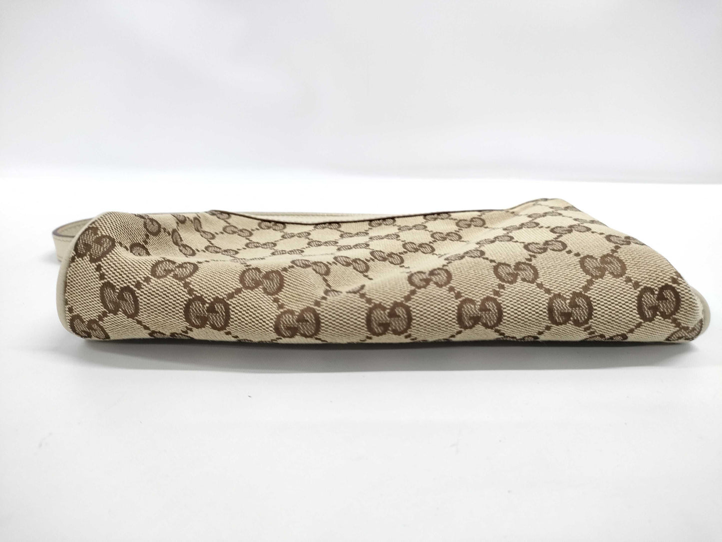Gucci GG Canvas Canvas and Leather Shoulder Bag Beige 145750 Shoulder Bag